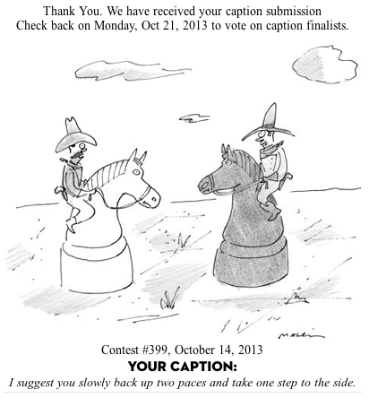 On Being a Finalist in The New Yorker's Cartoon Caption Contest -  Mockingbird
