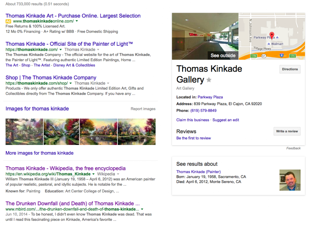 Thomas Kinkade Google Search